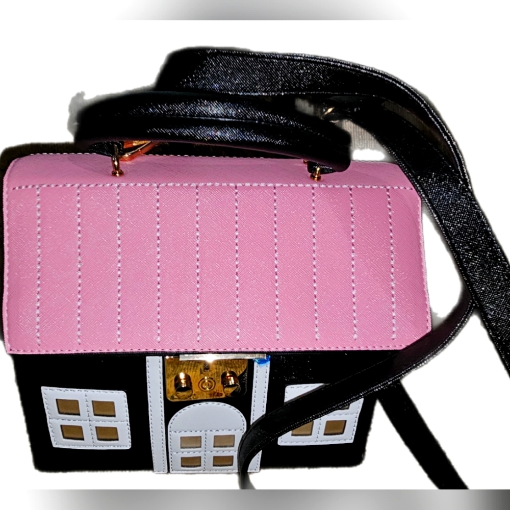Women's Novelty House Shape PU Leather Crossbody Shoulder Purse And Hand… - Picture 1 of 3